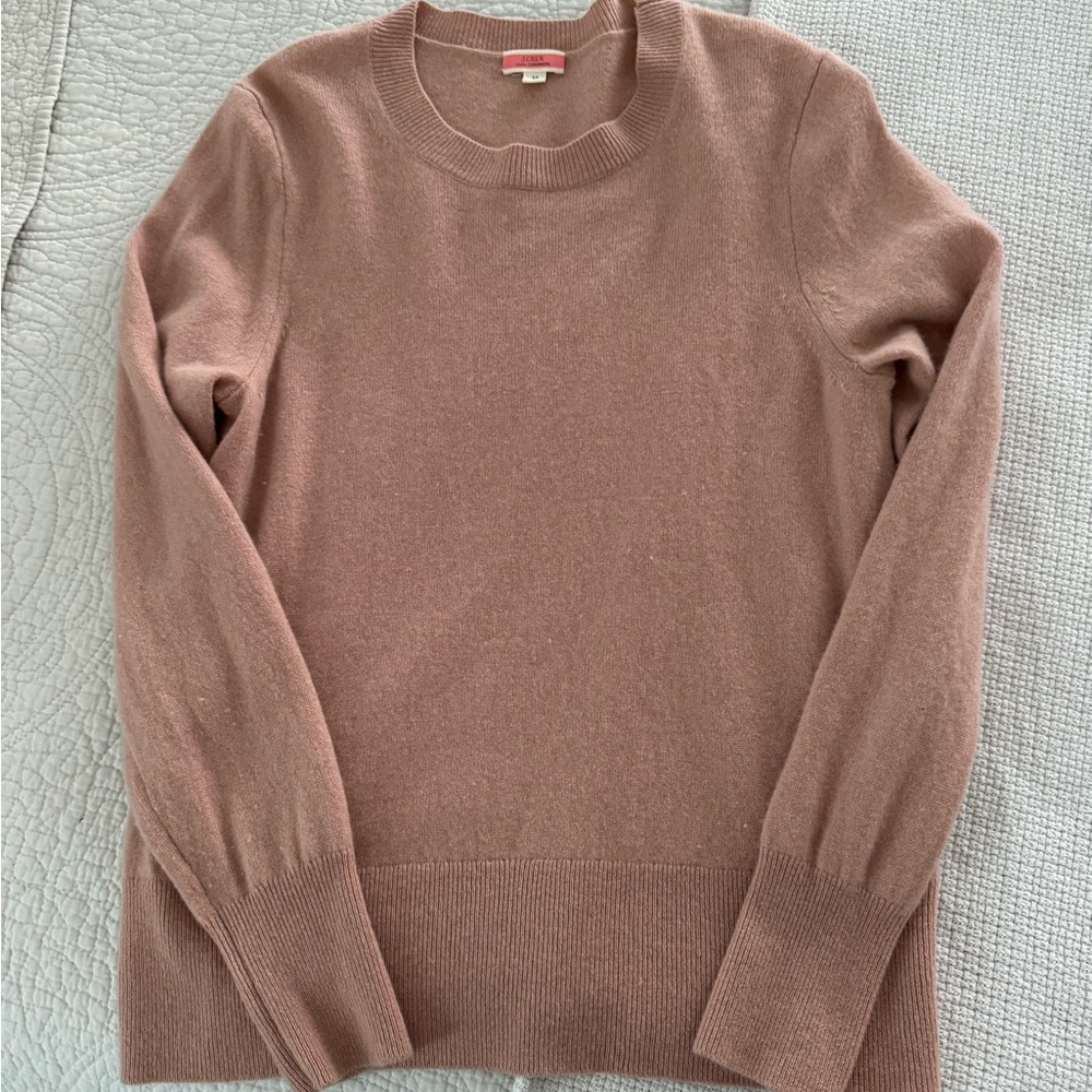 J. Crew Cashmere Sweater in Soft Brown
